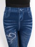 Denim Style Stretchy Leggings (Non-Fleeced)